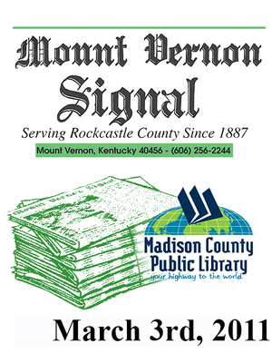 cover image of Mount Vernon Signal 03/03/2011
